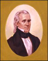 James K Polk 1845-1849 Born  1795 Died 1849